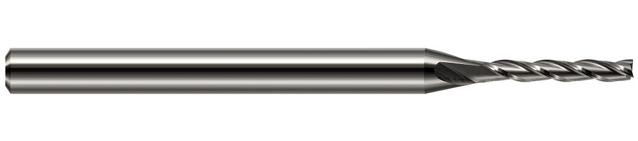 Picture of Harvey Tool 31850 .050 Dia Carbide5x Long Flute EM End Mill Standard Flute Standard Helix Carbide Uncoated Single End Square Sharp
